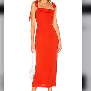Capulet dress in tangerine, beautiful dress XS never worn.